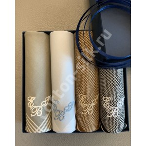 Мужской носовой платок "Петр" (грей)